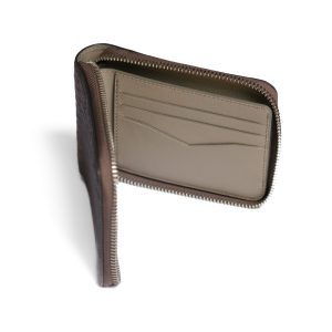 Alternative view of Ben Zip Wallet - Brown - Minerva Box Veg Tanned leather